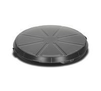 elastoreuse Practical pizza box 'ToGo' in transparent/black, brown, blue, green and red - transport your pizza stylishly and safely. Colour: black/transparent