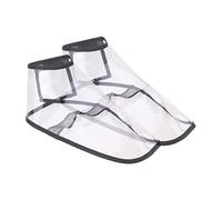 ELAYARD 1 Pair Transparent Barber Shoe Covers Large Haircut Styling Tool for Hairdressers Keep Broken Hair from Falling Durable TPU Material Easy to Wear for Professionals Food Servers