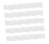 ELAYARD 100 Sets Clear Plastic Price Card Holders with Paper Inserts for Wire Shelf Basket Storage Bins Transparent Retail Sign Display Stands for Supermarket Merchandise
