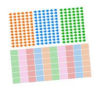 ELAYARD 100 Sheets Colorful Index Tab Stickers Writable Copperplate Paper Planner Tabs for Organizing Notebooks Journals File Folders Multipurpose Decorative Labeling