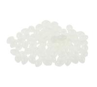 ELAYARD 1000pcs Fishing Glow Beads Fishing String Beads Oval Plastic White 3x4mm Glow the Dark for Bass and Carp