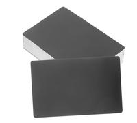 ELAYARD 100pcs Aluminum Business Card Blanks Sublimation Printable Metal Cards for DIY Engraving Stamping Black Material for Nameplates Labels Tags