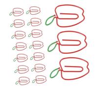 ELAYARD 100pcs Apple-Shaped Fancy Paper Clips Metal Bookmarks for Journals Notes Colored Clips for Office File Organization Creative Idea
