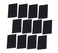 ELAYARD 100pcs Black Aluminum Metal Business Cards Thin Nameplates for DIY Engraving Sublimation Printing Custom Membership and Label Tags