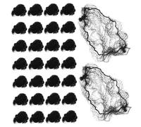 ELAYARD 100pcs Elastic Mesh Hair Nets for Buns Invisible Stretchable Cap with Soft Breathable Material Flexible Fit for Womens Office Ballet Flight Attendants Secure Bun Holder