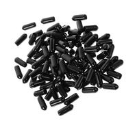 ELAYARD 100pcs Headband Rubber Ends 4.5 Large Size 3mm Headwear End Caps Hair Clasp Ending Parts for Diy Hair Accessories Packaging