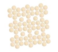 ELAYARD 100pcs Unfinished Wood Decorative Balls for Crafting DIY Projects Natural Wooden Spheres for Artwork Filling Material Home Decor Supplies for Creative Crafts