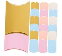 ELAYARD 100pcs Wedding Candy Pillow Boxes Set Wedding Candy Pillow Boxes Set Mixed Pink Purple Gold Blue White Party Treats and Celebrations