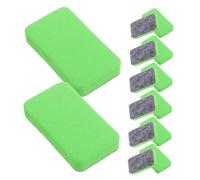 ELAYARD 100pcs Whiteboard Eraser White Board Mini Blackboard Eraser Whiteboard Dry Erase Board for Classroom School Green Felt