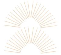 ELAYARD 100pcs Wooden Cuticle Pusher Sticks Beige Multifunctional Nail Cleaner Tool for Manicure and On-the-go Nail Touch-ups Professional Manicurist Use