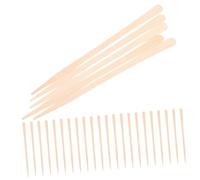 ELAYARD 100pcs Wooden Wax Sticks Oval-shaped Wax Applicators for Nose and Body Hair Removal Personal Care