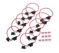 ELAYARD 10pcs Atc Inline Auto Fuse Holders Automotive Replacement for Cars Yachts Rvs Boats Easy Installation and Overcurrent Protection