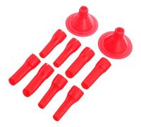 ELAYARD 10pcs Caulking Nozzle Set with Finishing Sealant Applicator Tips, Plastic Glue Remover Nozzles for Kitchen and Bathroom Sealant, Adhesive Dispensing Accessories for Window and Door