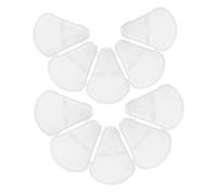 ELAYARD 10Pcs Clear Plastic Makeup Brush Caps Dustproof Protector Covers for Home Use Versatile Fan Shape Design for All Brush Easy to Clean and Maintain