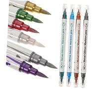 ELAYARD 10pcs Double-ended Nail Art Pens Manicure Markers with Fine and Dotting Tips for DIY Nail Painting and Polishing at Home