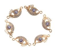 ELAYARD 10pcs Evil Eye Charm for Jewelry Making Mini Pendant Decor Durable Alloy Accessories for Necklaces Bracelets Unique Symbolism DIY Crafting Findings