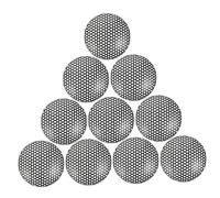 ELAYARD 10pcs Mesh Microphone Grille Replacement Small Compact Mic Covers for Wireless Mic Supplies Audio Accessory for Broken Worn Out Dynamic Microphone Heads