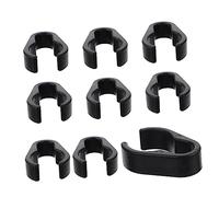 ELAYARD 10pcs Mic Cable Clips Durable Plastic Mic Stand Cable Holders Flexible Cord Clamps for Preventing Tangled Wires Compatible with Microphone Stands