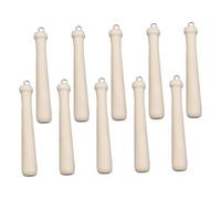 ELAYARD 10pcs Mini Wooden Baseball Bat Keychain Charms DIY Craft Pendants Lightweight Rustic Decor for Jewelry Making Keyring Accessories Party Favors Creative Sports