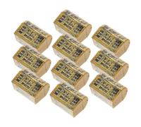ELAYARD 10pcs Miniature Treasure Chest Model for Dollhouse Decor Realistic Smooth Surface Mini Treasure Box Party Centerpiece and DIY Collectible Accessories Large