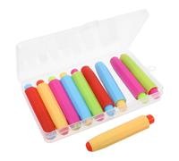 ELAYARD 10pcs Plastic Chalk Holders with Dust Protection for Teachers - Adjustable Colorful Chalk Clips for School, Office, and Blackboard Writing