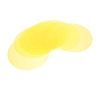 ELAYARD 10Pcs Plastic Gel Diffuser Film Self-Adhesive Round Sheets 12Cm Diameter for LED Downlight Warm Color Correction Filters Designed for Video and Theatre Lighting