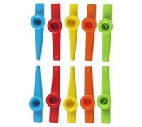 ELAYARD 10pcs Plastic Kazoos for Boys and Girls, Colorful Small Kazoo Musical Instruments Set, Easy Learning Wind Instruments Toy for Children’s Music Play and Early Education Random Color