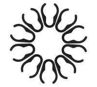 ELAYARD 10Pcs Plastic Mic Cable Clips with Strong Clamp for Universal Mic Pole Cord Holding in Stage and Classroom Settings