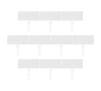 ELAYARD 10pcs Plastic Price Label Holders with White Card Inserts, 76x35mm Reusable Shelf Tags for Wire Racks, Retail Supermarket Basket Bin Price Display