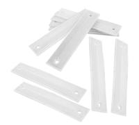 ELAYARD 10pcs Reflective Driveway Markers Weatherproof Rectangular Reflective Post Panel for Entrance Posts Pavement Sidewalks High-visibility Road Warning Signage Winter Safety Nighttime