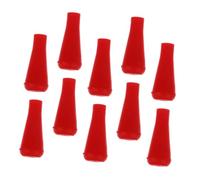 ELAYARD 10PCS Rubber Blunt Arrowhead Tips for Archery Practice Compatible with Wooden Carbon Fiberglass Bamboo Shafts Lightweight Red Target Arrows for Safe Shooting Training