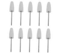 ELAYARD 10pcs Silicone Rubber Polishing Bits Nail Drill Set for Manicure Pedicure Cuticle Removal Gentle Buffing Nail Buffer Bit for Home and Salon Use Russian Japanese Technique