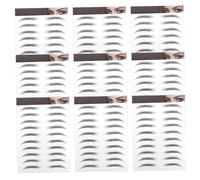 ELAYARD 10pcs Temporary Fake Eyebrows Bionic Eyebrow Women Stickers for Everyday Use Hair-like