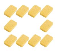 ELAYARD 10pcs Wood Pulp Kitchen Sponges with Strong Cleaning Power and Good Water Absorption, Rectangular Synthetic Material Kitchen Supplies for Dishes and Tables Cleaning