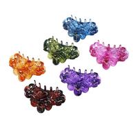 ELAYARD 12 Pcs Large Octopus Jaw Clips Chunky Plastic Hair Accessories for Women and Colorful Resin Grab Claws with Unique Teeth Design for Strong Hold Thick Curly and Fine Hair