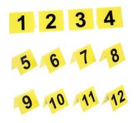 ELAYARD 12pcs Acrylic Number Markers for Detective Scenes Table Tent Numbers for Halloween Parties Roleplaying Games Crime Scene Identification