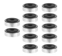 ELAYARD 12pcs Amplifier Isolation Feet Pads Plastic Chassis Base Pads Silver 48x15mm Shock Absorption for Audio Speaker Stands and Home Hifi Systems