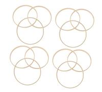 ELAYARD 12pcs Bamboo Dream Catcher Rings DIY Craft Hoops for Handcraft Wreaths Mandalas Smooth Frame Accessories for Windchimes Embroidery Projects