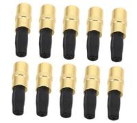 ELAYARD 12pcs Fishing Rod End Caps with Rubber Seal Metal Slip Protectors for Freshwater and Saltwater Lightweight Fishing Rod Stoppers for Improved Casting Accuracy and Grip Comfort