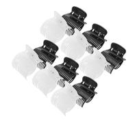 ELAYARD 12pcs Hot Roller Plastic Hair Curler Clips Sectioning Claw Styling Accessories for Women Girls Salon Use Black