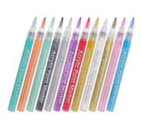 ELAYARD 12Pcs Nail Art Paint Pens Fine Tip Nail Graffiti Pens for Detailed Designs Lightweight Easy to Hold for Home Professional Use for Creative Nail Art
