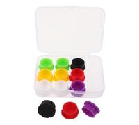 ELAYARD 12Pcs Silicone Vial Protective Caps for 3Ml Glass Bottles Reusable Small Bottle Caps for Essential Oil, Juice, Liquid Sample Storage and Home Lab Use