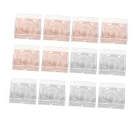 ELAYARD 12Pcs Transparent Eyelash Storage Case Lightweight Lash Packaging Box with Shiny Bottom Cards for Easy Organization for False Eyelash Extensions and DIY Makeup