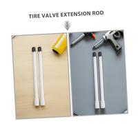 ELAYARD 12pcs White Plastic Tire Valve Stem Extenders Straight Valve Nozzle Extensions for Cars Mountain Bikes Motorcycles Outdoor and Daily Inflation Access