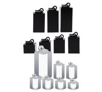 ELAYARD 14pcs Acrylic Ring Display Stand Jewelry Organizer Lightweight Elegant Modern Minimalistic Photo Prop for Home Setups