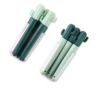 ELAYARD 14pcs Cactus Snack Bag Sealing Clips, Practical Food Bag Sealers with Storage Box and Adhesive, Reusable Kitchen Clamp Set for Snacks and Food Storage in Home