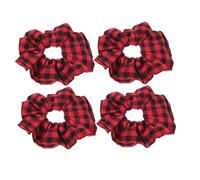 ELAYARD 15pcs Cloth Hair Rings Elastic Ponytail Holders for Durable Decorative Headbands Bright Red Stretchable and Chic Hair Accessories for Outdoor Use
