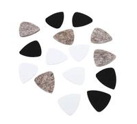 ELAYARD 15Pcs Felt Guitar Picks Musical Instrument Parts Ukulele Pick Replacement Standard Comfortable Finger Protection for Practice and Performance