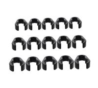 ELAYARD 15pcs Microphone Cable Holder Clips Mic Stand Cable Clamps for Home Stage Recording and Concert Use Prevent Mic Cord Shake Easy Snap Design Includes Small Medium Large