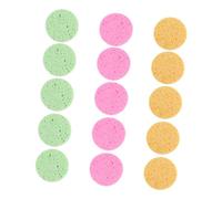 ELAYARD 15pcs Rounded Makeup Puff Comfortable Face Cleaning Sponges High-grade Material for Application for Powder and Liquid Makeup Routine